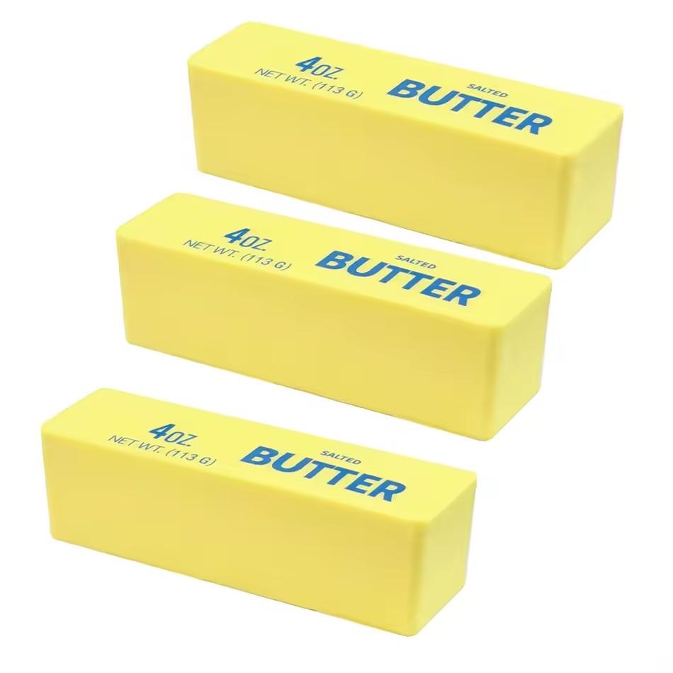 Spielzeug Neuer Butterstick Fidget Squishy Elastischer Käse-Stick Lustiges Dekompressions-Stress-Angst-Linderungs-Spiel Knet-Streich-Spielzeug
