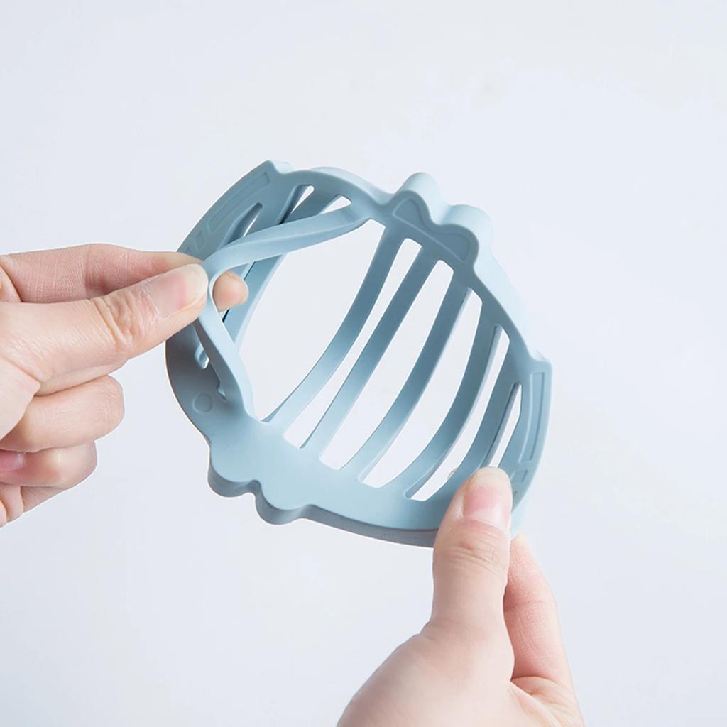 1pc Creative Silicone Drain Soap Box Bathroom Soap Tray Washstand Soap Holder Silicone Soap Box Simple Drain Soap Dish