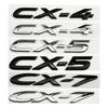 For Mazda CX4 CX5 CX7 Body Decoration Accessories Car ABS Rear Trunk Words Letters Logo Badge Emblem Decals Sticker hkwmg66