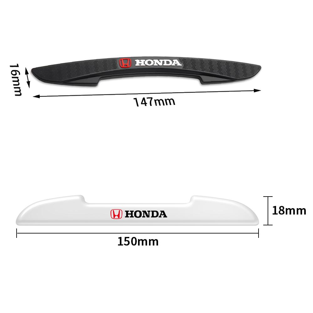 4Pcs 3D Car Door Anti-collision Bumper Strip Guards Side Protector Sticker For Honda Civic 10th 11th Gen Hrv Jazz City Accord