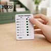 Refrigerator Medicine Tracker Feeding Reminder, Medication & Reading Board, Reusable Schedule Card with Green Family Organizer Slider