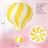 Back-to-School, Mid-Autumn Festival, National Day Hanging Hot Air Balloon Paper Lantern for Ceiling Decoration