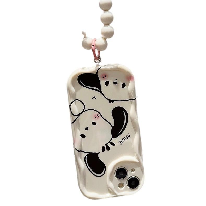 Pacchard Dog Suitable for Apple 16promax Mobile Phone Case 14 Protection Soft Case IPhone 13 Cream 12 Silicone 15/x
