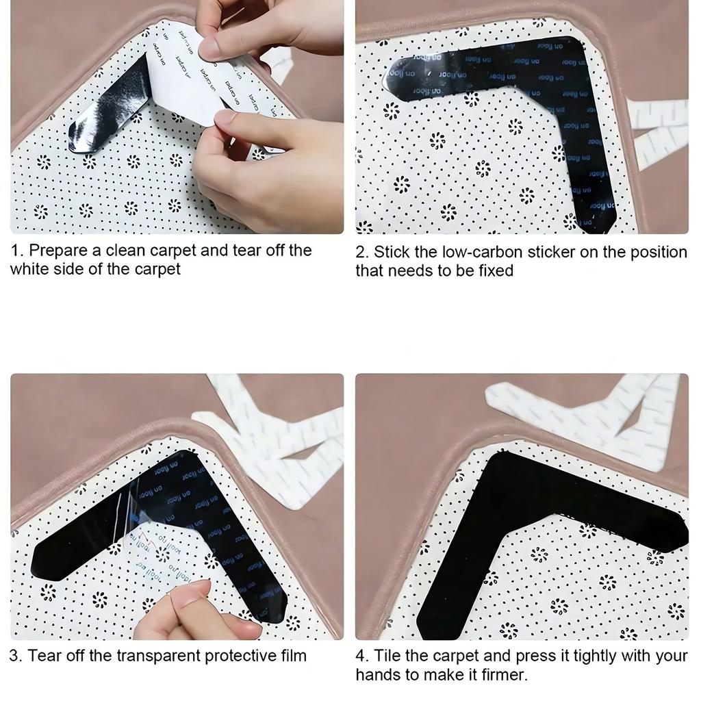Non-Slip Carpet Fixers, PU Material Washable & Reusable Stop Carpet Shifting and Curling for Living Room Dining Room Bathroom Carpets Home Essentials