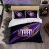 Biancheria da Letto a Tema FC Anderlecht Set 3 Pezzi Copripiumino Biancheria da Letto Decorativa Per Stanza Adolescenti Decorazione Casa