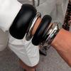 Fashion Ornament Bracelet Stylish Wide Face Exaggerated Bracelet Fancy Fashion Wooden Bracelet