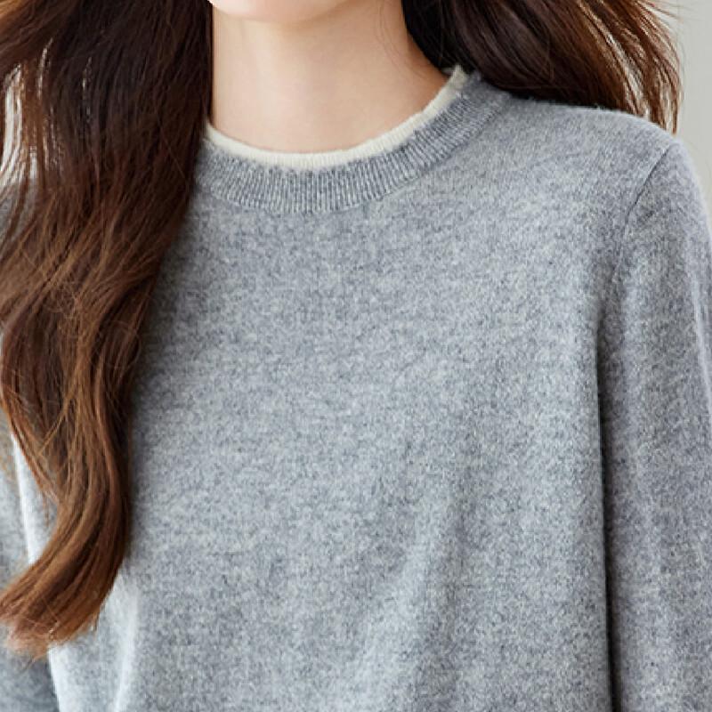 Srcr Women's 100% Cashmere Faux Two-Piece Sweater