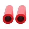 1 Pair   Handlebar Grips Anti Skid Shock Proof Silicone Bike Grip With End Plugs Red