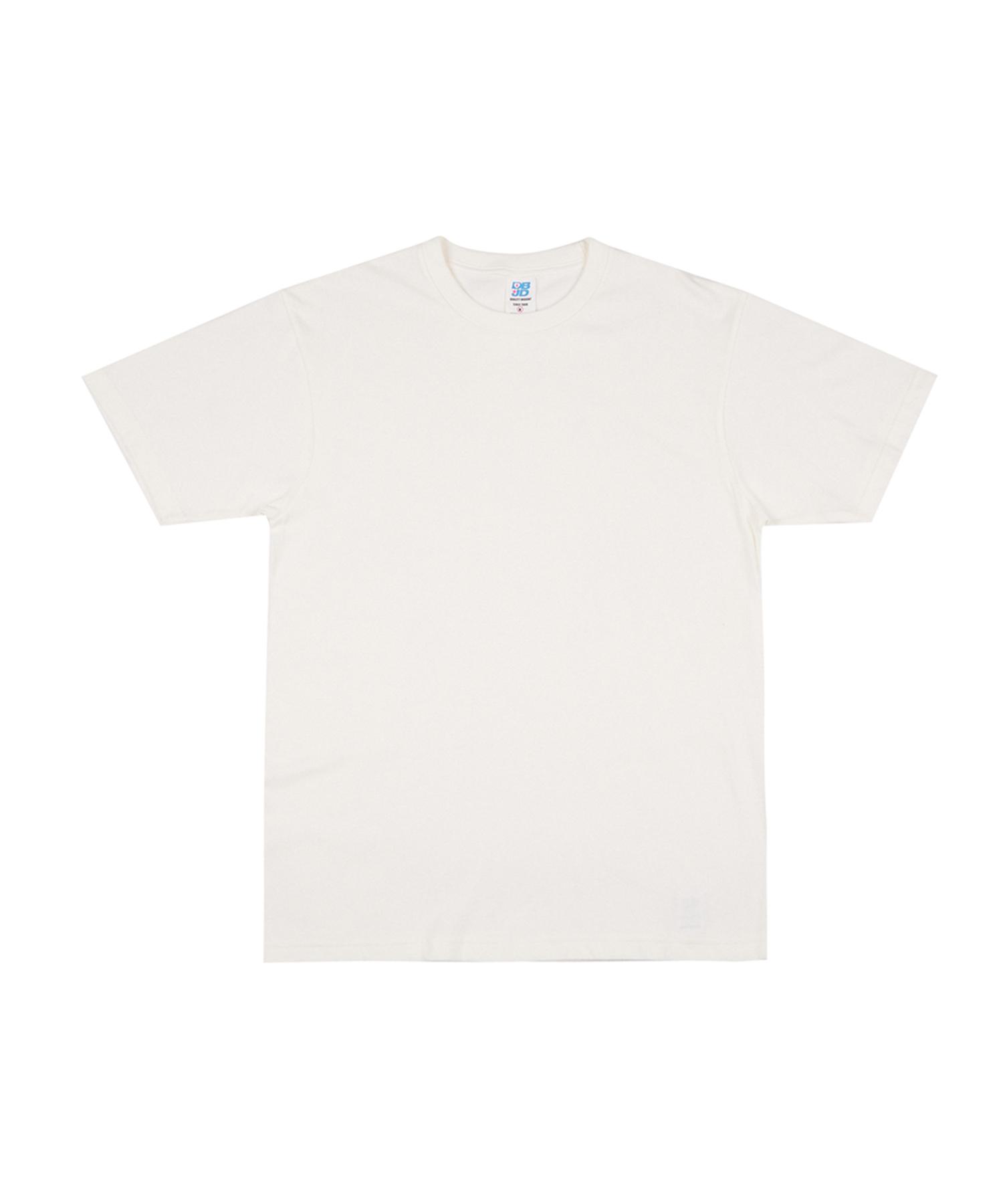 Double Jd Point Label Short Sleeve T-Shirt Ivory L