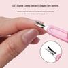 Stainless Steel U-Shaped Cuticle Fork, Pusher & Trimmer for Nail Art
