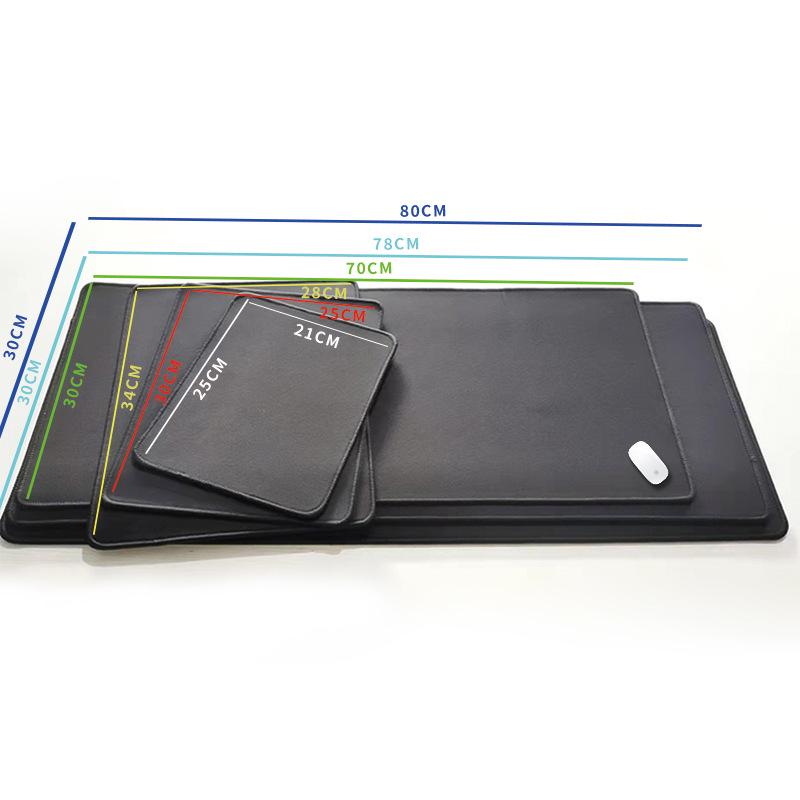 

Очень большой коврик для мыши, устойчивый к пятнам - Нескользящий коврик для клавиатуры с кастомной прострочкой по краю для игр и офиса - Бесплатная доставка 250x210x2mm Black чёрный