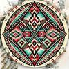 Aztec Tribal Metal Wall Art Decor Sign Southwest Geometric Farmhouse Door Street Garage Shop