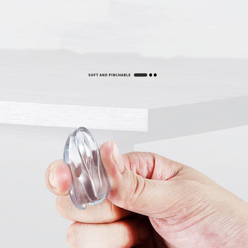 10Pcs Transparent Child Safety Corner Protectors Furniture Corner Edge Safety Protectors PVC Corner Bumpers Covers