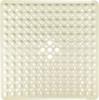 1pc Square PVC Bath Mat, 21x21in, Non-slip Shower Mat with Draining Hole And Powerful Suction Cups, Anti-slip, Machine Washable