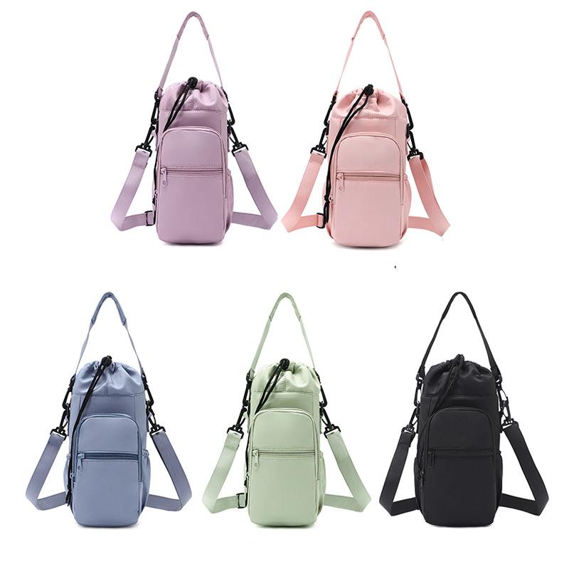 Elegante Portabotellas 2 en 1 para Ciclismo Senderismo, Bolsa Impermeable Aislada para Taza Teléfono con Correa Ajustable