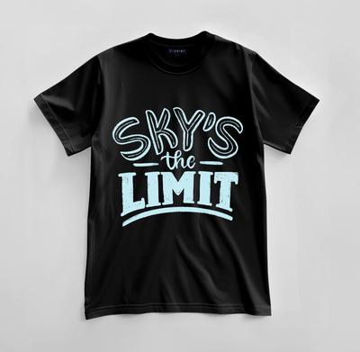 Custom Sky's the Limit Graphic T-shirt Design Unisex Jersey Short Sleeve Tee