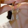 Crystal Trendy Butterfly Tassel Earrings Exquisite Design Graceful And Stylish Versatile And Luxurious French Dcor Ear