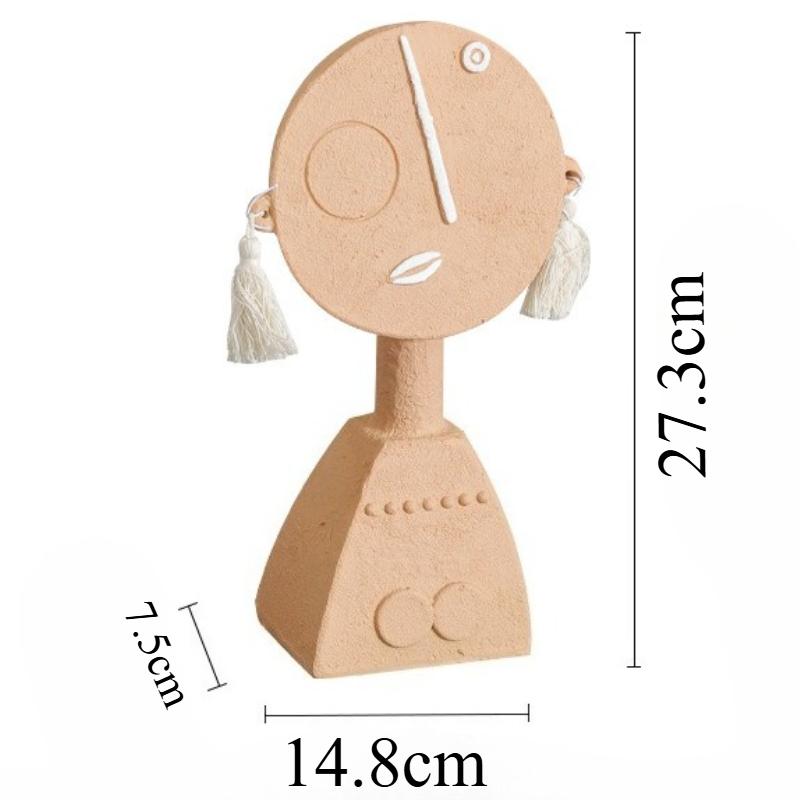 

Modern Ornaments Creative Sculptures Luxury Elegant Figurines Miniature Decorative Living Room Accessories Home Decorations светло-желтого