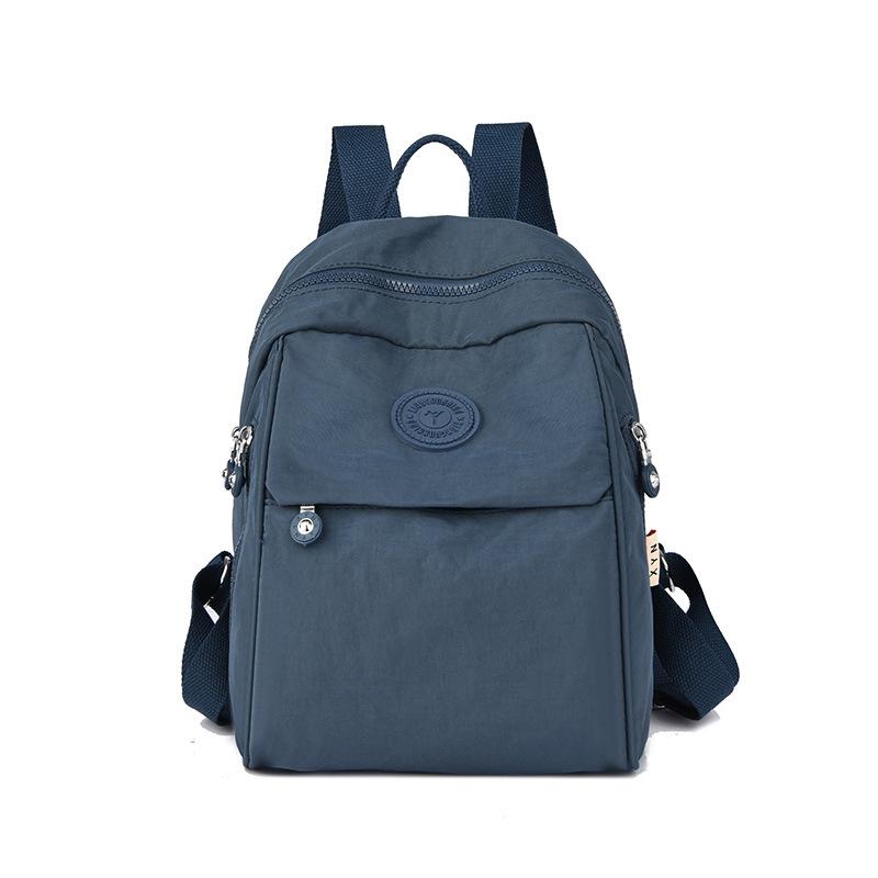 Large Capacity Student Schoolbag Women's Backpack Lightweight Water-repellent Nylon Commuter Travel Bag