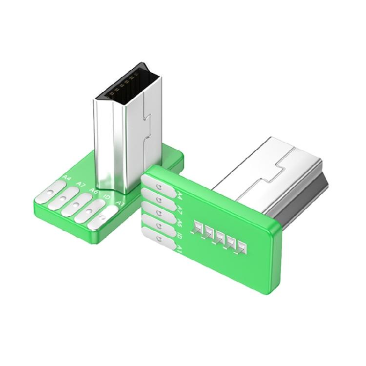 Zásuvka USB 2.0 Konektor USB 4Pin/Type C 5Pin Pro montáž na desku plošných spojů Rovné vložení Konektor PCB Adaptér pro výměnu