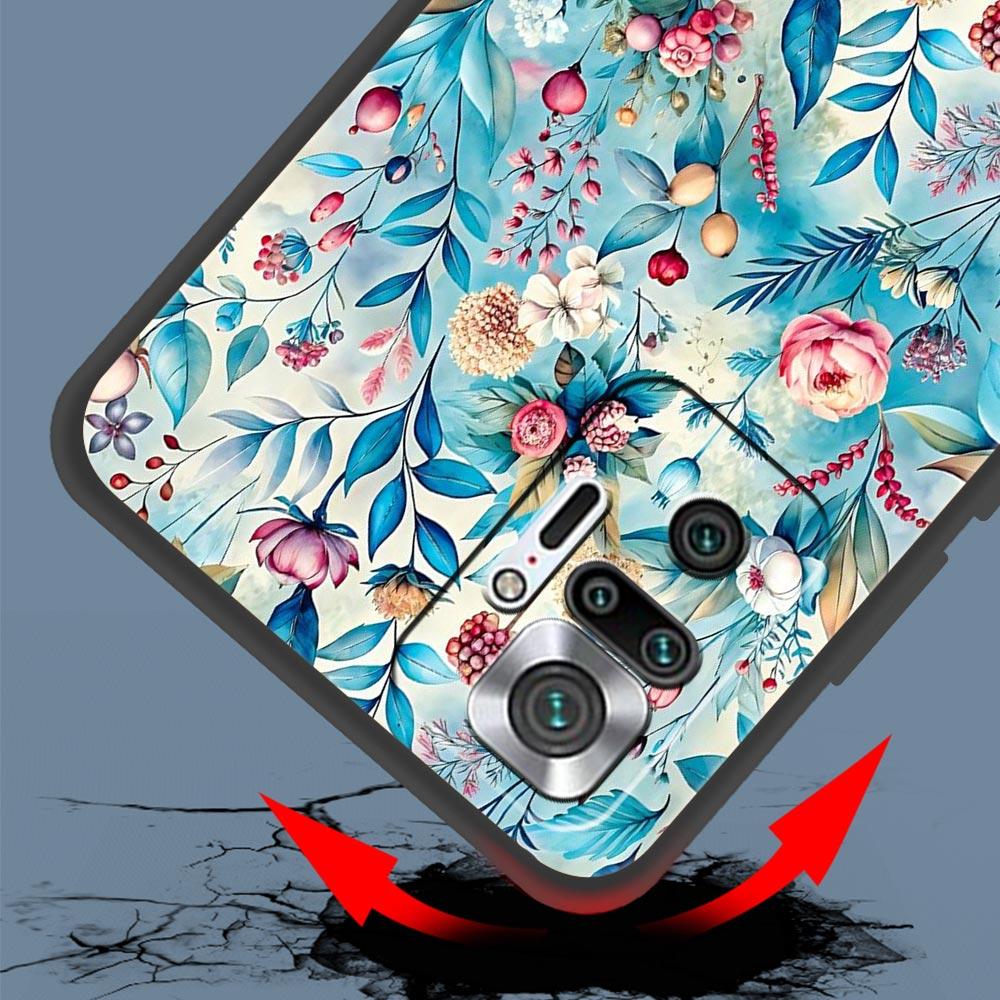 Oil Painting Flowers Pattern Design Phone Case Cover for Redmi 14C 10C Note 15 14 13 12 10 11 K40 Pro Plus 5G Soft TPU Shell