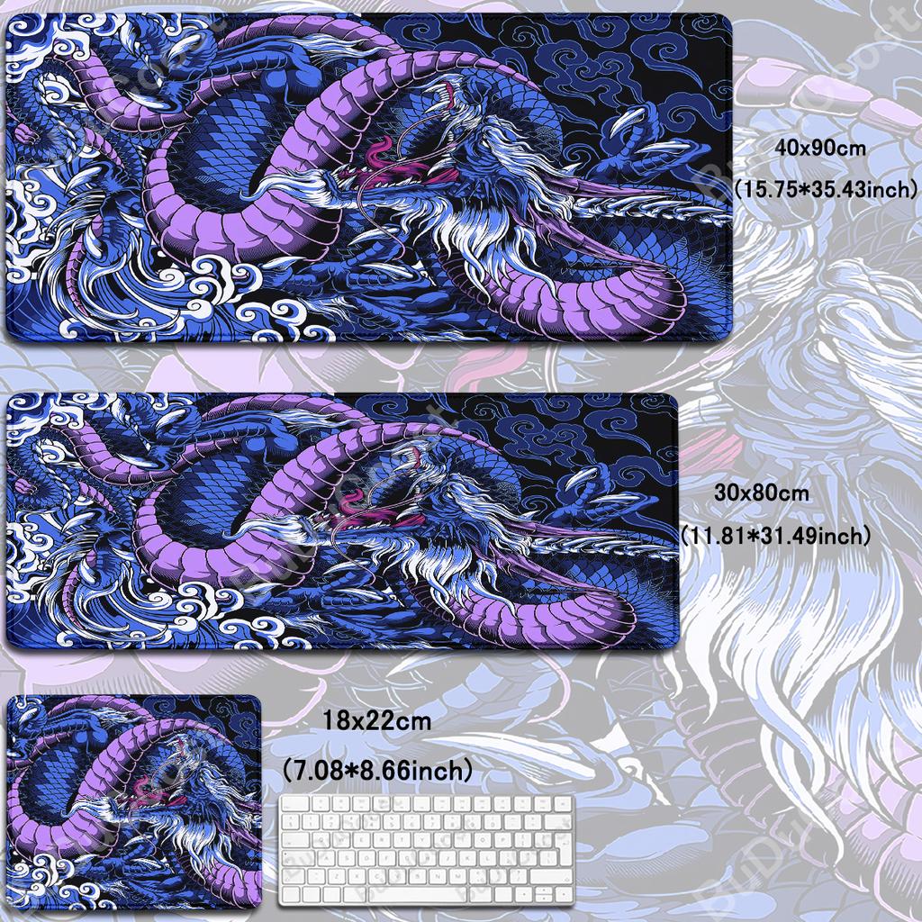 Xxl Gamer Laptop Desk Mat Large Mouse Pad Japanese Dragon Gaming Accessories HD Print Office Computer Antislip Keyboard Mousepad