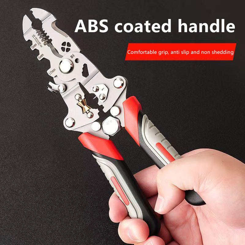 

Многофункциональный кримпер, кусачки для кабеля, инструмент для зачистки, обжимные клещи, регулируемый автоматический инструмент для зачистки проводов, инструмент для скручивания, ручной инструмент