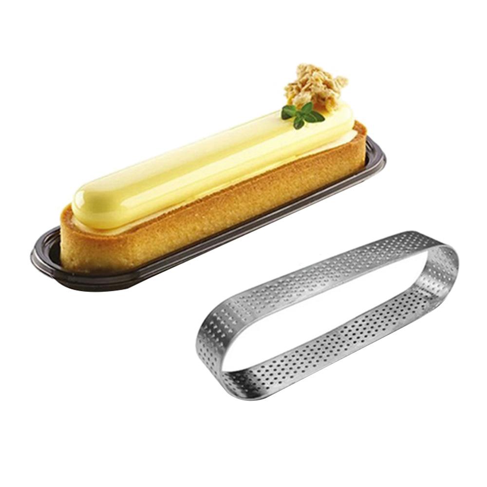 7/8/9.4/13 CM Stainless Steel Oval Tart Mold Ring Tartlet Cake Mousse Molds Cake Tart Ring Mold Round Cake Baking Tools