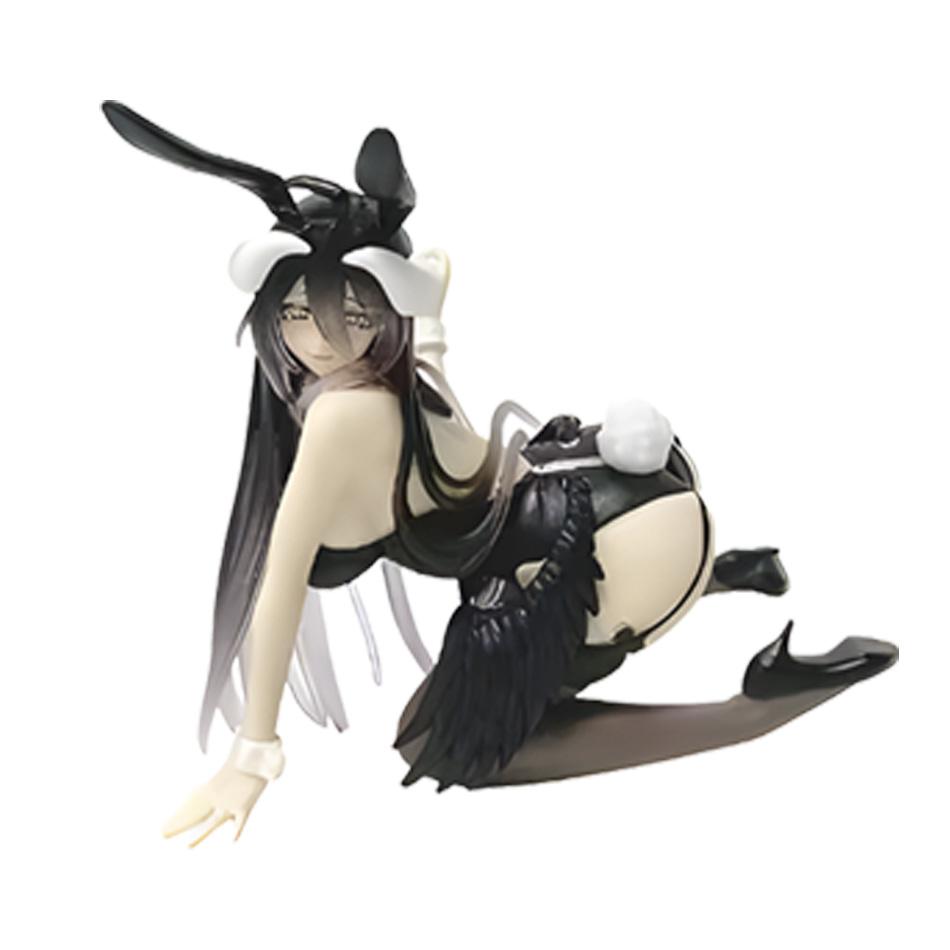 13cm Anime Swimsuit Albedo Figurine Cute Hentai Desktop Model Toy Noodle Stopper Action Collectible