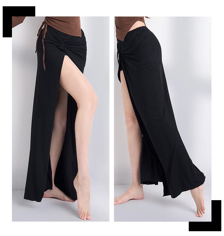 Huayu 2025 Slimming Modal Belly Dance Skirt with Sexy Slit