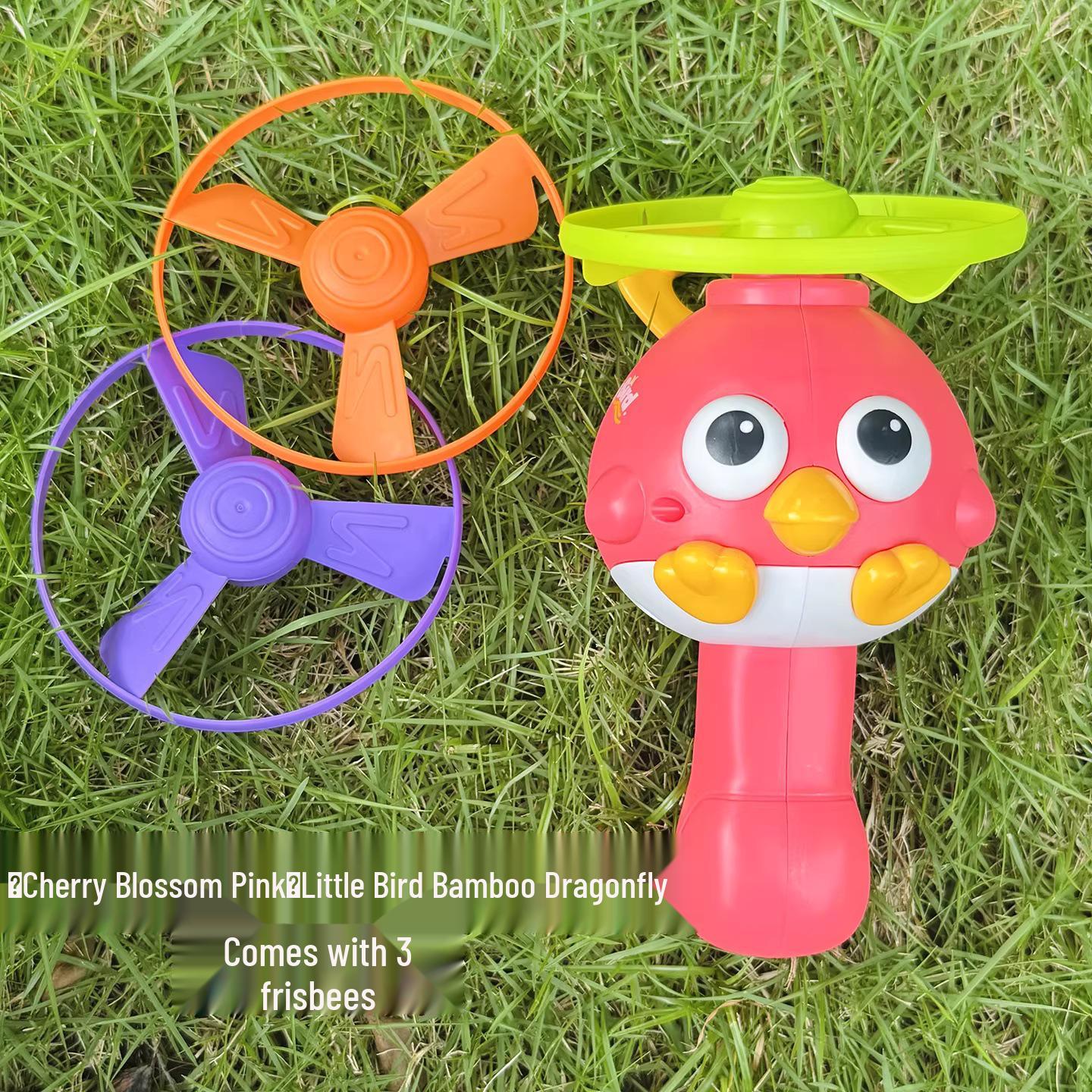 

Bamboo Dragonfly Hand-Pulled Flying Disc – Outdoor Parent-Child Toy for Kids