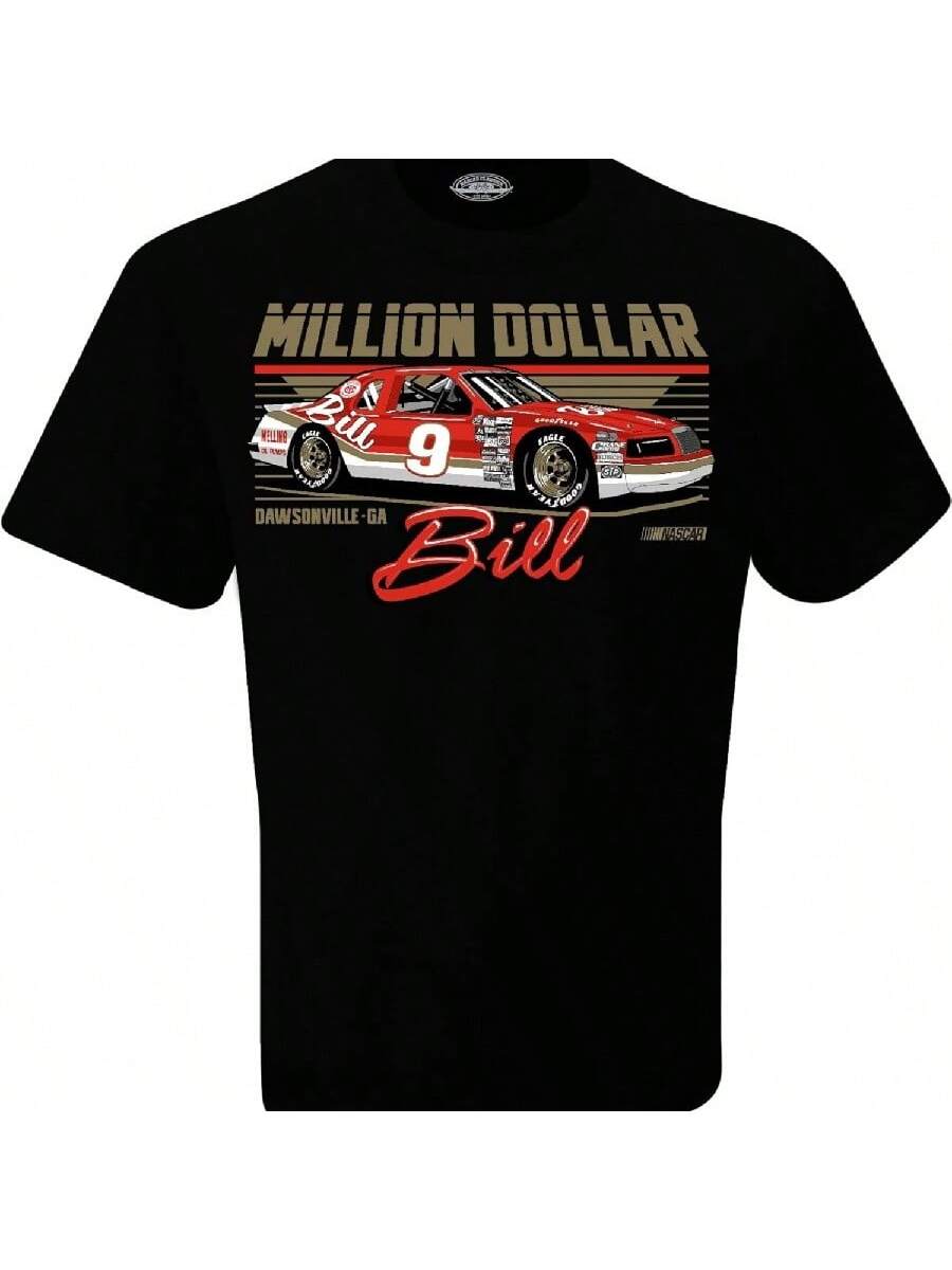 

Bill Elliott #9 NASCARS 2023 Million Dollar Bill Black T-Shirt XXXXXL