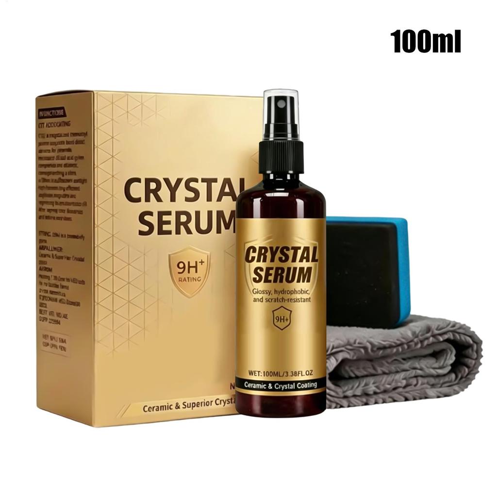 100ml Car Ceramic Coating Detailing Agent Car Ceramic Coating Spray with Sponge and Cloth for Automotive Truck SUV Garage