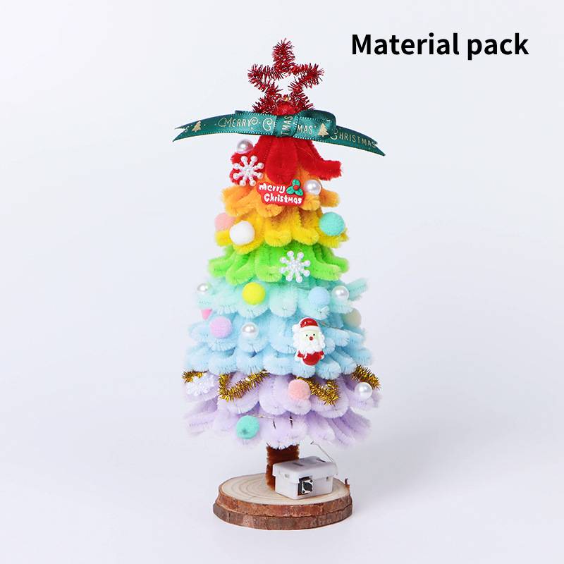 

Decompress Stick Twister Diy Material Pack Gift Christmas Tree Assembly Gift Toy Rainbow