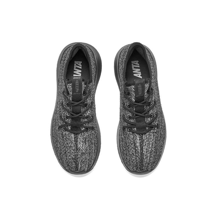 Anta Lifestyle Series Trendy Lightweight Sports Casual Shoes Men Shoes Black White 91828807-5