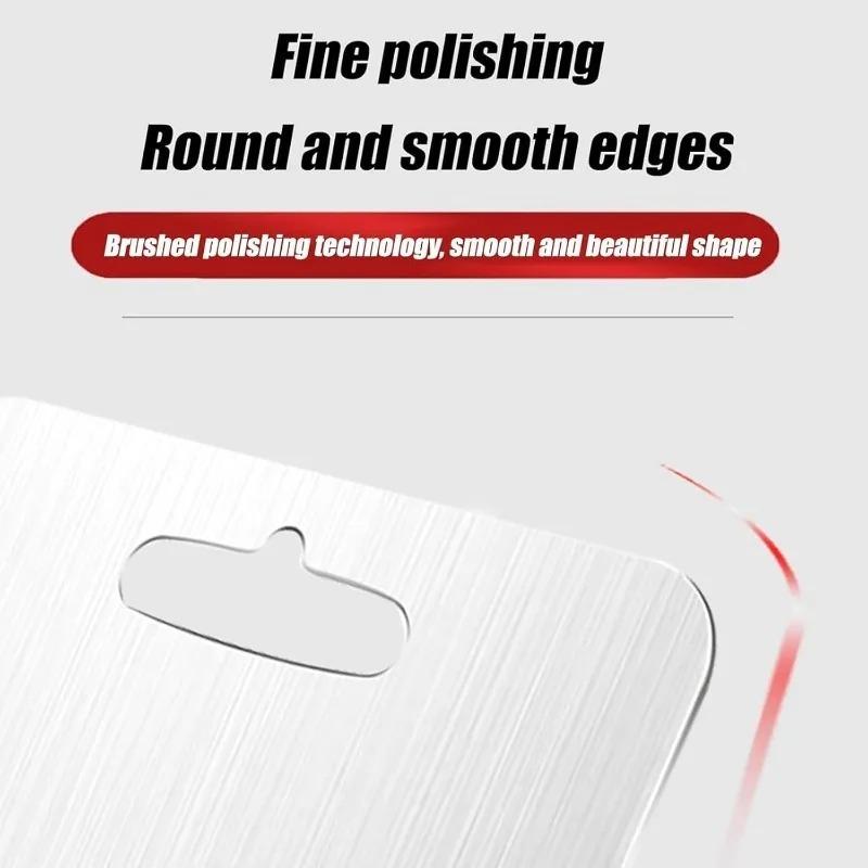 Premium SS Cutting Board Set 3pcs Non Slip BPA Free Food Safe Kitchen Boards Dishwasher Rustproof for Home Restaurant Cooking