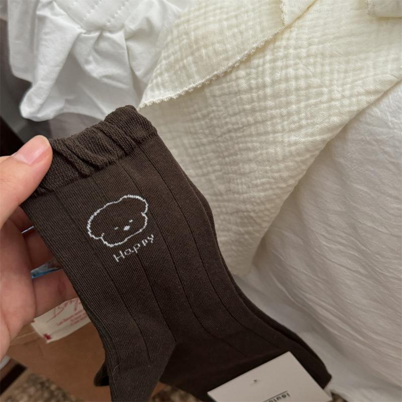 

2 пары винтажных хлопковых носков для осени и зимы, носки цвета мерад для девочек, носки с бантом и пузырчатым верхом 2 pairs темно-коричневого