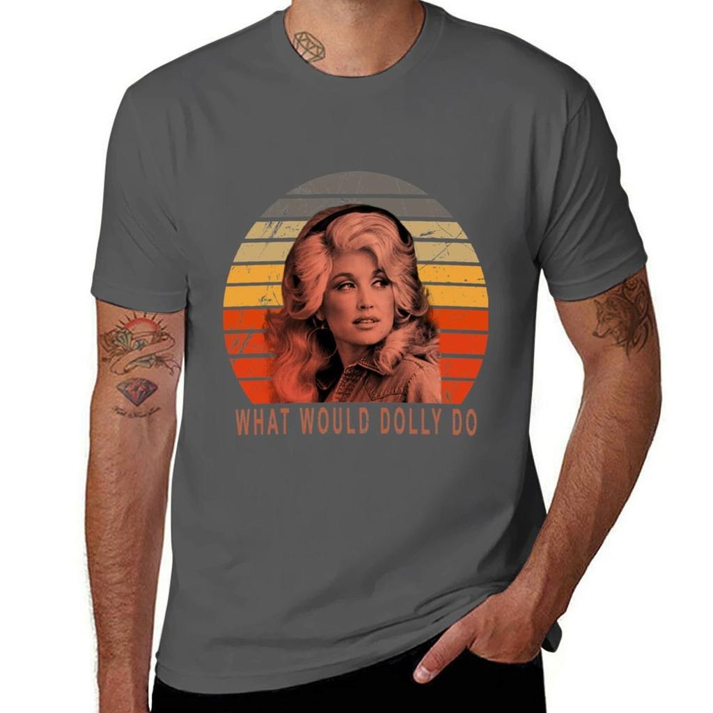 Dolly Parton Que Dolly T-Shirt Basic Freizeitkleidung Kurzarm Top