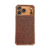 Glitter Diamond Lattice Phone Case with Rhinestones for Apple 17 Pro Max and 16, Four-Corner Drop-Proof, Fits 15
