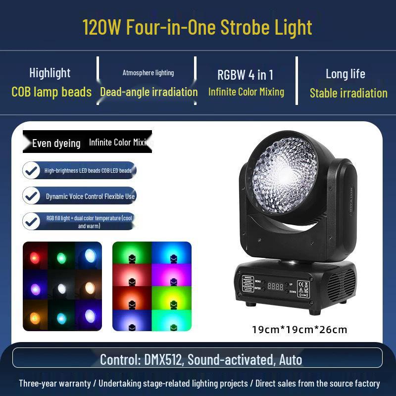 

120W Dual-Color COB Wash Light for Weddings and Banquets Face Light