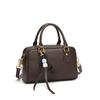 Commute Boston Women's Casual Full-grain Leather Shoulder Bag