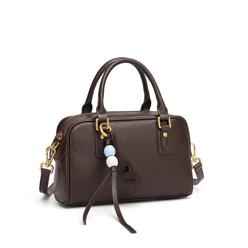 Commute Boston Women's Casual Full-grain Leather Shoulder Bag