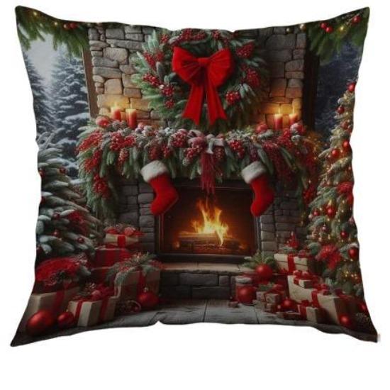 Neue Weihnachts-Kissenbezüge Wohnzimmer Bedruckte Dekokissenbezüge Nordische Weihnachts-Kissenbezüge
