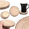Natural Log Slice Piece Cup Mat Coaster Tea Coffee Mug Round Holder Creative Wood Hand Painted Photo Shooting Props, Multiple Size for Choice