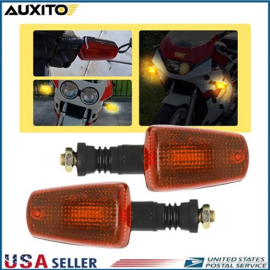 Pair Rear Turn Signal Light Set Amber For Yamaha TW200 XT225 XT250 XT600 FZR600