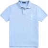 Polo Custom Slim Fit Ensfarget Bomull Kort Ermet Poloskjorte Herre topper Blå MNPOKNI1N823379-400