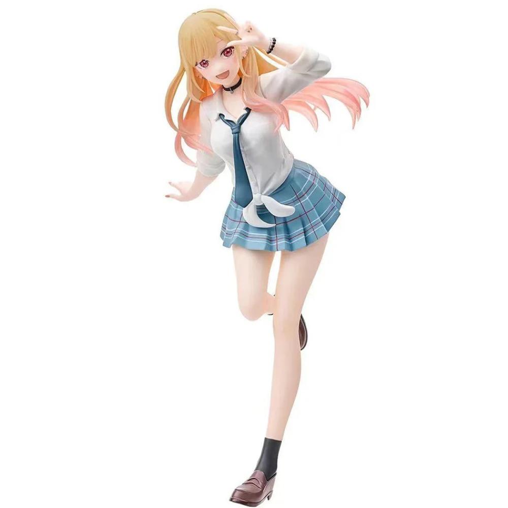 Neues Anime My Dress-Up Darling Kitagawa Marin Liz Schreibtisch Niedlich Schuluniform Modell PVC Actionfigur Sammlerstück Spielzeug Geschenk
