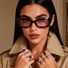 Vintage Internet celebrity sunglasses women's tide millennial style small frame Spice girl glasses polarized light anti-ultraviolet sunset sunglasse