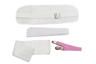 Yukata Dressing Set (4 Pieces): Easy-to-use Mesh Front Panel, Magic Belt, Kimono Belt, and One Waist Tie. Simple Dressing Accessories.