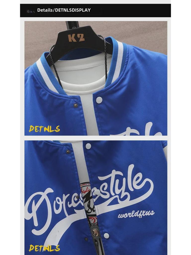 Men's Trendy Spring Baseball Uniforms and Ins Style Jackets